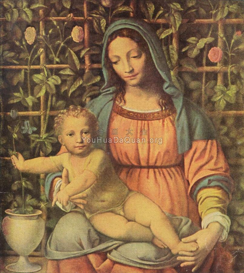Madonna del Roseto - 伯纳迪诺·卢伊尼